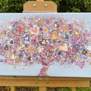 'The Day We Met' Limited Edition Canvas Print - Hand Embellished - Image 1