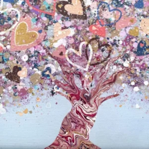 'The Day We Met' Limited Edition Canvas Print - Hand Embellished - Image 3