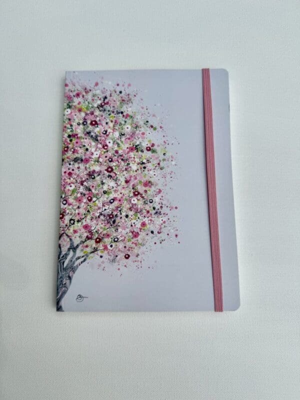 Cherry Blossom notebook by Sara Otter, Little Dot Art